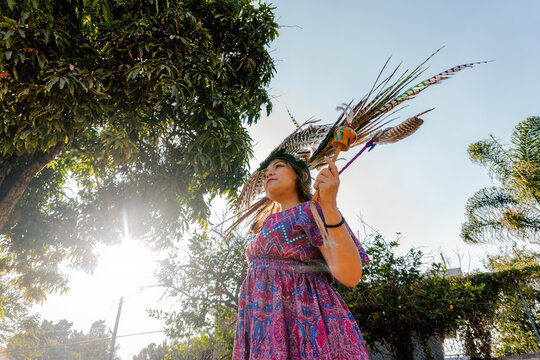 Pre-Hispanic Dancer in Mexico