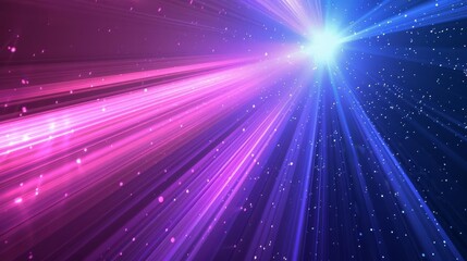 Fototapeta premium Futuristic City Lights and Speed Motion