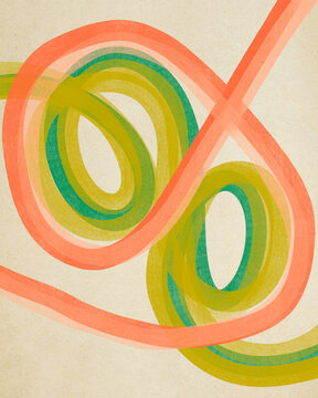 Spring Colored Abstract Design