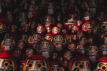 Collection of Daruma dolls