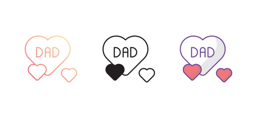 Love icon design with white background stock illustration