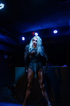 Drag Queen Artist On The Stage.
