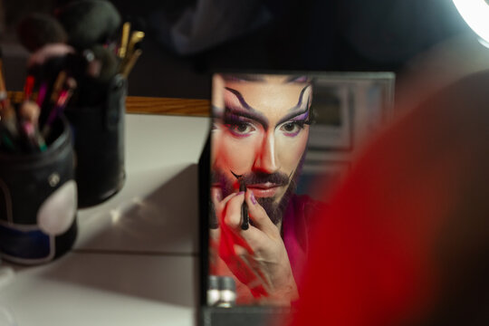 Transgender Person At Home. 