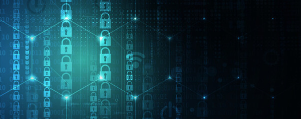 Technology abstract futuristic science background for internet business. Big data concept. Vector art.