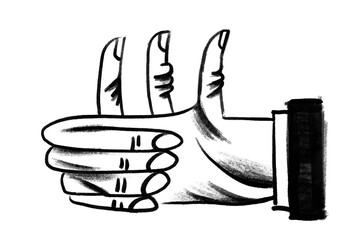 Thumbs Up Hand, like gesture 