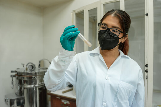 Female scientist at laboratory