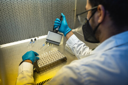 Scientific at a biology laboratory