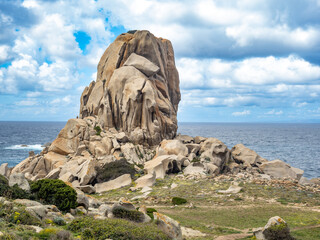Curious rocks in Capo Testa, Sardinia island