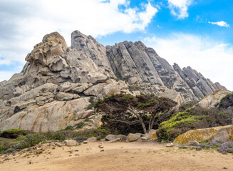 Curious rocks in Capo Testa, Sardinia island