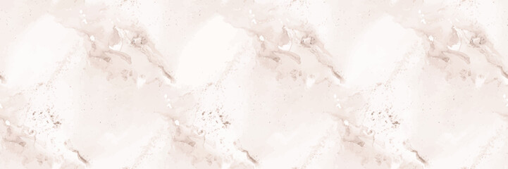 White Marble Pattern. Beige Water Color Watercolor. Light Seamless Background. Light Marble Watercolor. Light Vector Granite. White Alcohol Ink Repeat Paint. Beige Soft Wall. Modern Abstract Template