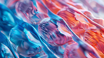 Obraz premium The structure of a muscle cell reveals the intricate process of contraction. This fundamental mechanism involves the sliding of actin and myosin filaments,generating force and movement.The coordinated