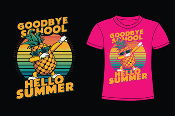 Goodbye School t shirt design