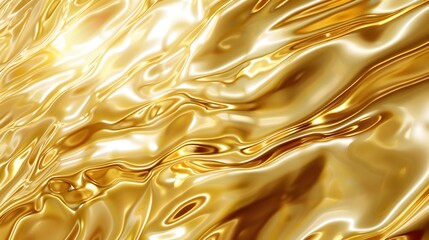 Glossy Gold Fluid Texture Background