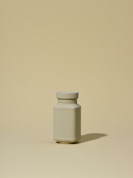 Unbranded plastic bottle for medical product