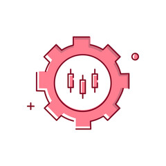 Automated Trading System AI Driven Trading System Vector Icon Design