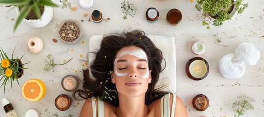 Luxurious At-Home Spa Day with Skincare Products and Natural Ingredients for Relaxation and Self-Care