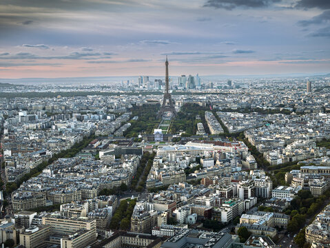 Paris Skyline with Eiffel Tower