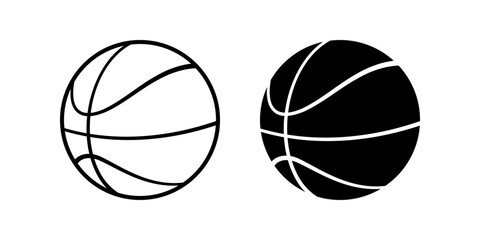 Basket Ball icon set. for mobile concept and web design. vector illustration
