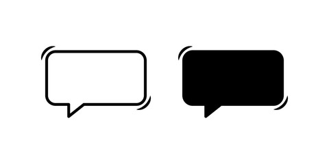 Bubble Chat icon set. for mobile concept and web design. vector illustration