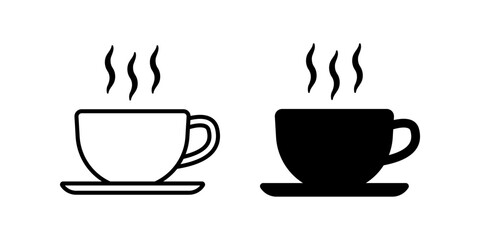 Coffee icon set. for mobile concept and web design. vector illustration