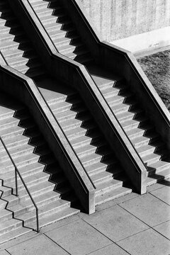 Concrete Staircase Pattern