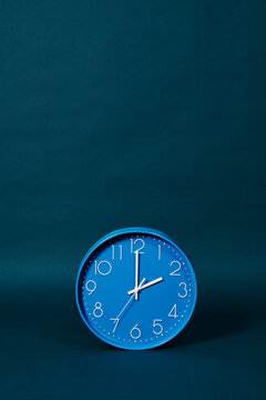 blue clock strikes two oclock