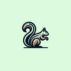 squirrel logo icon concept design