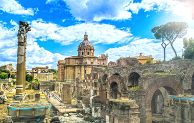 Fototapeta premium Rome, Italy - Roman forum