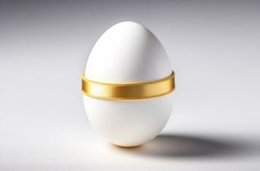 Multicolored hand painted decorated Easter eggs with satin ribbon. Easter celebration concept. Happy Easter background.