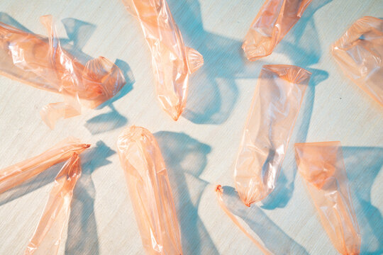 Sausage Casings on Light Wood
