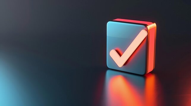 checkbox certificate for service quality in business iso certification and quality guarantee concept 3d illustration