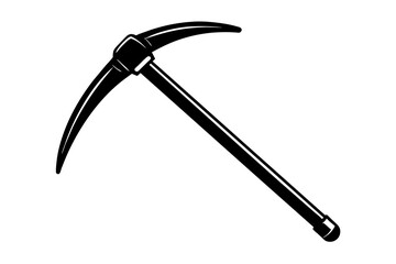 pickaxe vector silhouette illustration