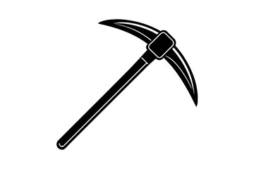 pickaxe vector silhouette illustration