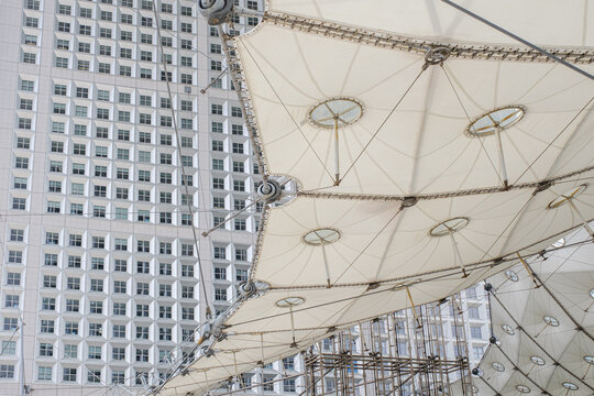 Windows of an office building.