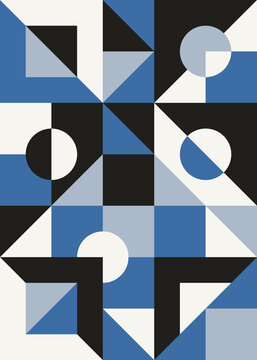 Abstract geometric shapes.