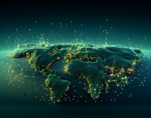 Global Network Connectivity with Digital Polygon Map
