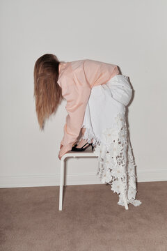Fashion portrait with anonymous model