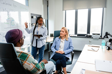 Meeting in the office