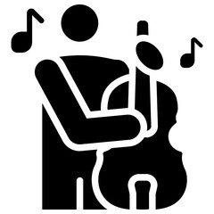 contrabass solid icon