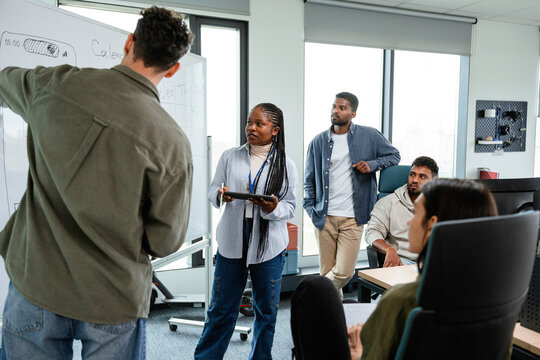 Meeting in the office