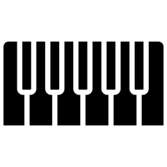 pianist solid icon