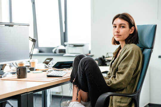 Portrait of a woman in the office
