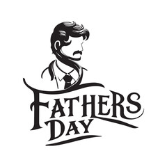 Father's day transparent text Design background EPS file free download.