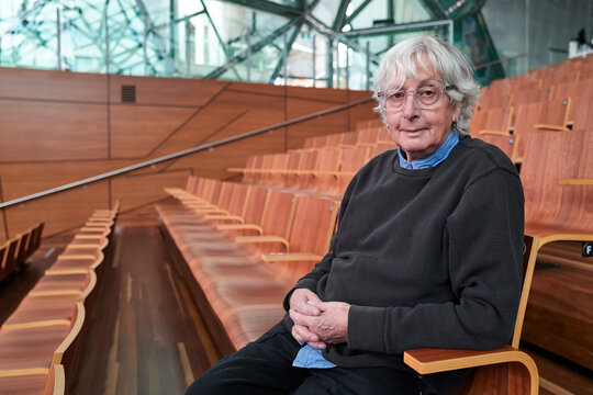 Portrait of octogenarian transgender woman