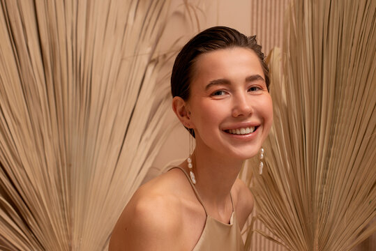 Portrait of smile woman looking at camera