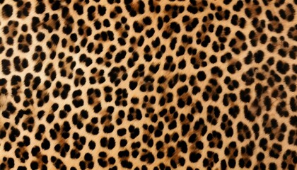 Fototapeta premium Leopard animal background, hairy skin texture