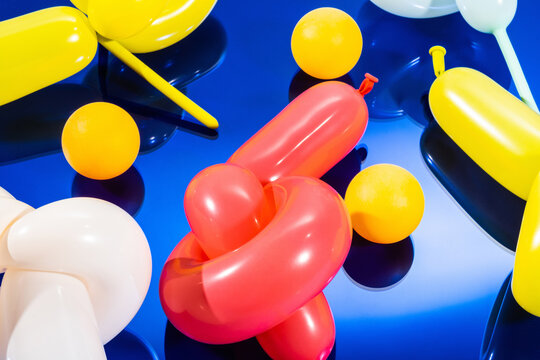 Fototapeta Colourful party balloons