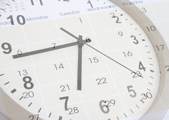 Clock and calendar