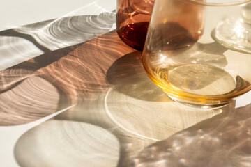 abstract glass shades