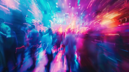 Obraz premium Vibrant abstract background enhances party ambiance